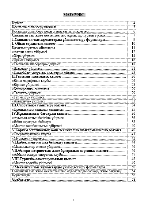 Организация внеклассной и внешкольной работы